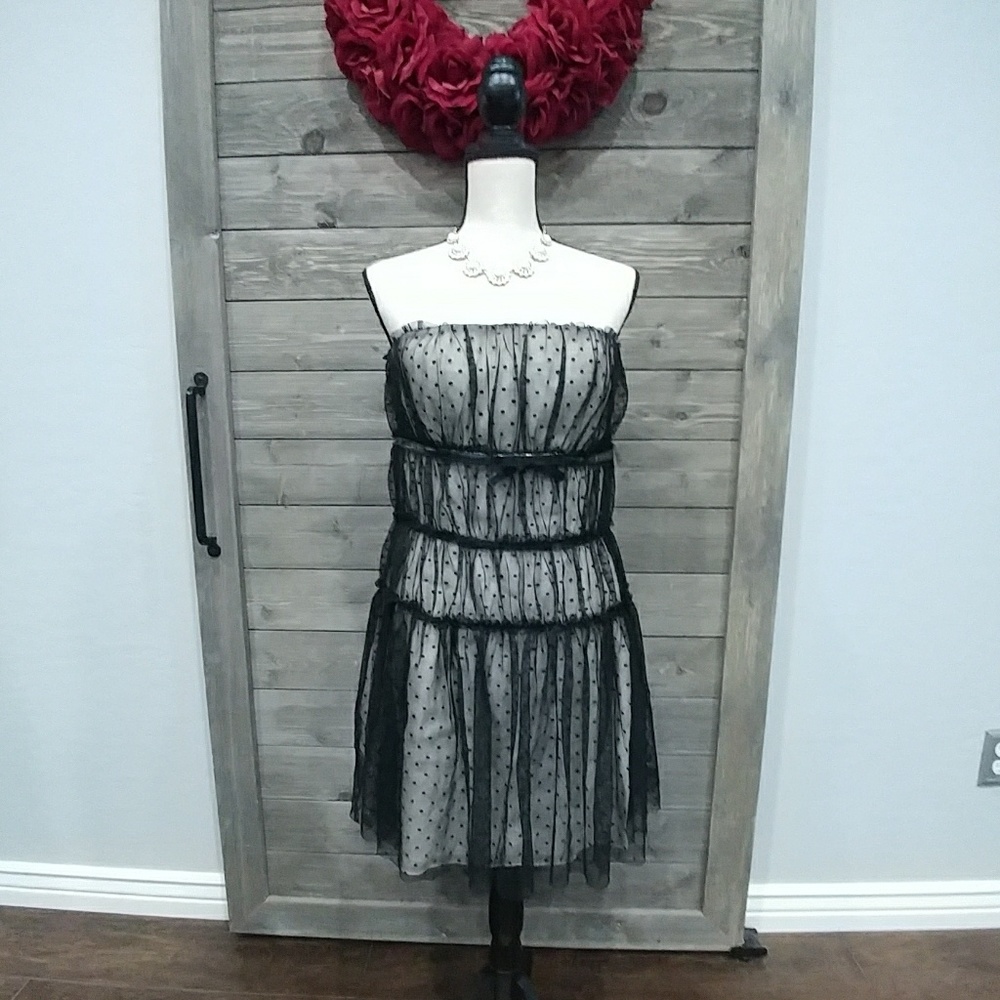 Giambattista Valli Black Cocktail Dress sz 12